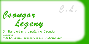 csongor legeny business card